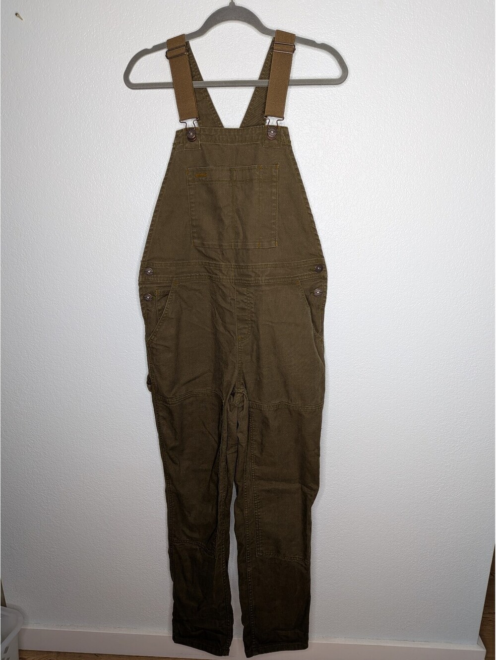 REI Co-op Women’s Workwear Utility Overalls Olive Green Size 10